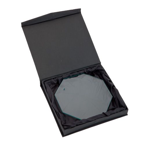 Trofeos y medallas placa nelum de cristal con logo vista 1