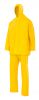 Chubasqueros y cortavientos velilla traje de lluvia dos piezas con capucha de pvc amarillo vista 1