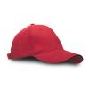 Gorras serigrafiadas heavy de algodon rojo para personalizar vista 1