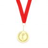 Trofeos y medallas medalla corum de metal rojo oro vista 1