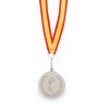 Trofeos y medallas medalla corum de metal plata vista 1