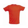 Camisetas técnicas tecnic plus unisex de poliéster rojo con logo vista 1