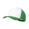 Gorras serigrafiadas sodel de poliéster verde para personalizar vista 1