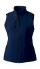 Chalecos russell softshell mujer french navy con logo vista 1