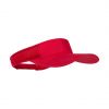 Gorras serigrafiadas gonnax de poliéster rojo con publicidad vista 1