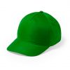 Gorras serigrafiadas krox de poliéster verde vista 1