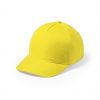 Gorras serigrafiadas modiak de poliéster amarillo para personalizar vista 1