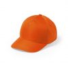 Gorras serigrafiadas modiak de poliéster naranja para personalizar vista 1