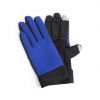 Complementos deportivos guante deportivo táctil vanzox de poliéster azul con publicidad vista 1