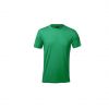 Camisetas técnicas tecnic layom de poliéster verde con impresión vista 1
