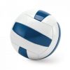 Complementos deportivos volei. pelota de voleibol azul con publicidad vista 1
