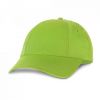 Gorras serigrafiadas miuccia de poliéster verde claro con publicidad vista 1