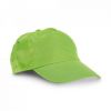 Gorras serigrafiadas campbel de poliéster verde claro con impresión vista 1