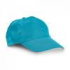 Gorras serigrafiadas campbel de poliéster azul claro con impresión vista 1