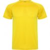 Camisetas técnicas roly montecarlo niño de poliéster amarillo vista 1