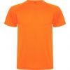 Camisetas técnicas roly montecarlo niño de poliéster naranja fluor vista 1
