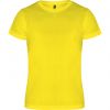 Camisetas técnicas roly camimera niño de poliéster amarillo fluor vista 1