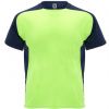 Camisetas técnicas roly bugatti niño de poliéster verde fluor marino vista 1