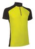 Equipaciones deportivas valento ropa técnica maillot ciclismo adulto giro amarillo fluor negro vista 1