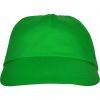 Gorras serigrafiadas roly basica de algodon verde helecho con publicidad vista 1