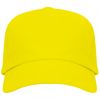 Gorras serigrafiadas roly uranus de 100% algodón amarillo vista 1